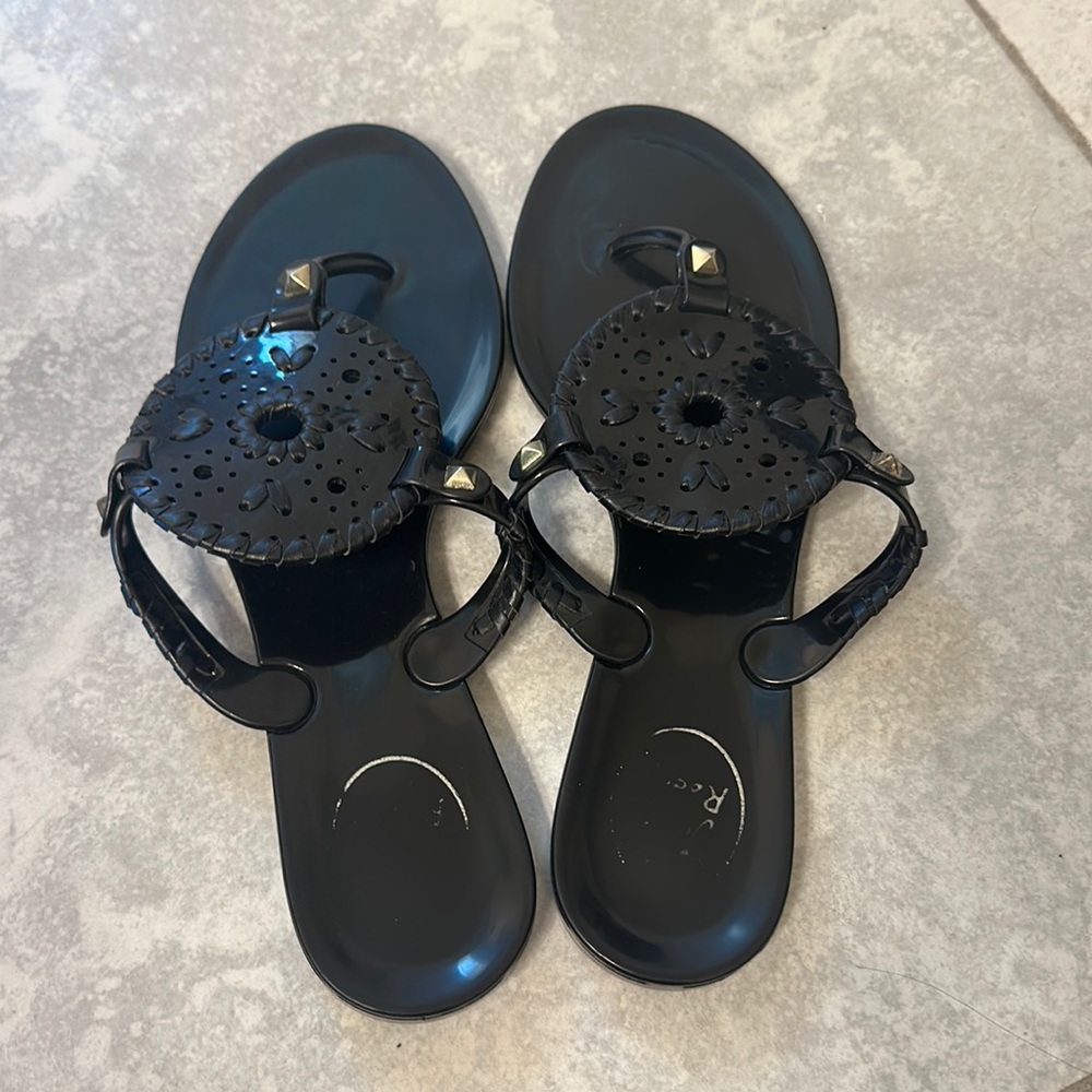 Jack Rogers jelly flip flops